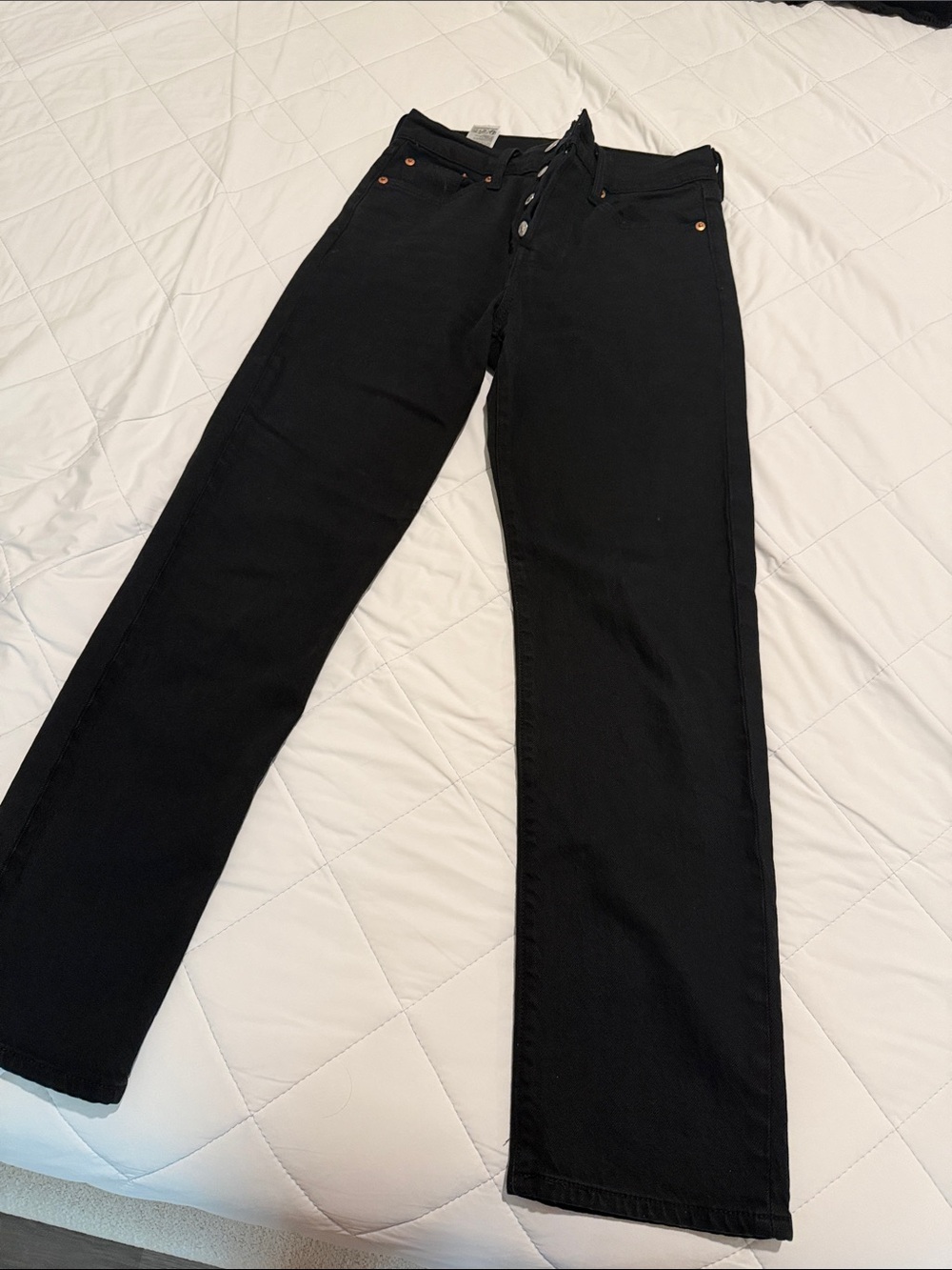Black Levi Wedgie straight Jeans size 25